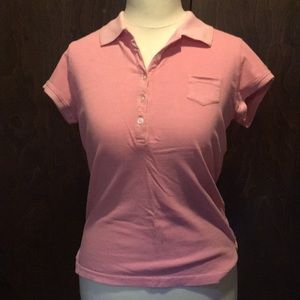 Abercrombie and finch pink polo